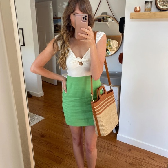 Modcloth Dresses & Skirts - ModCloth My, How Marvelous Mini Skirt Green Tea